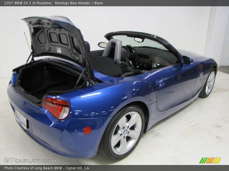 Montego Blue Metallic / Black 2007 BMW Z4 3.0i Roadster