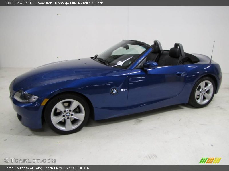 Montego Blue Metallic / Black 2007 BMW Z4 3.0i Roadster