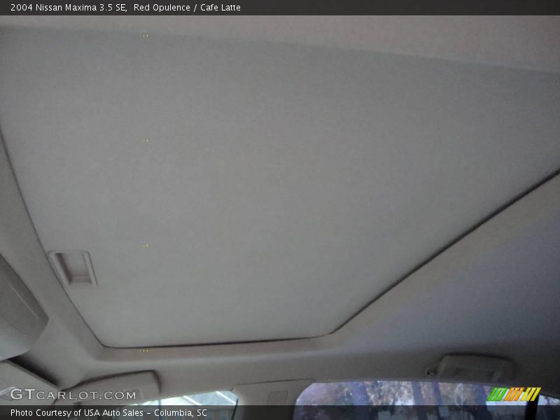 Red Opulence / Cafe Latte 2004 Nissan Maxima 3.5 SE