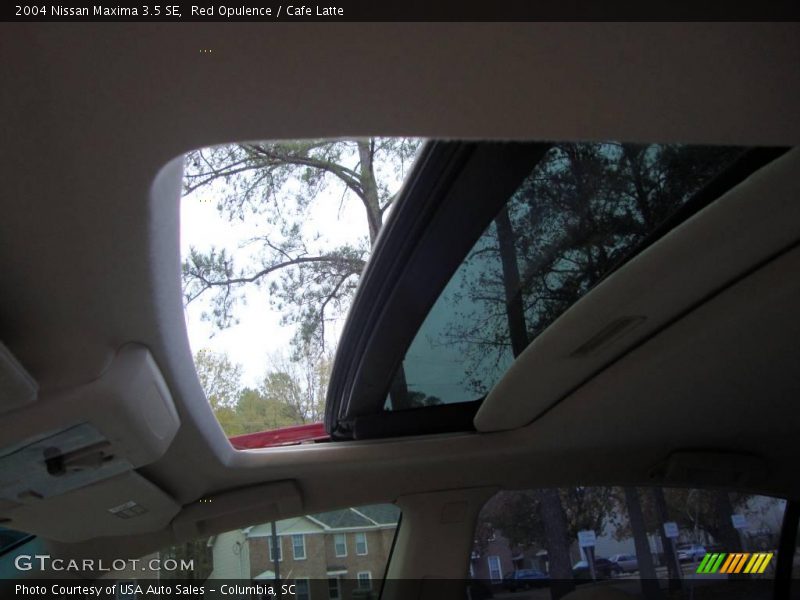 Red Opulence / Cafe Latte 2004 Nissan Maxima 3.5 SE