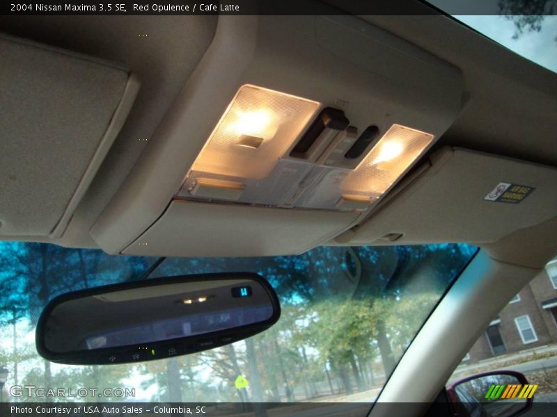 Red Opulence / Cafe Latte 2004 Nissan Maxima 3.5 SE