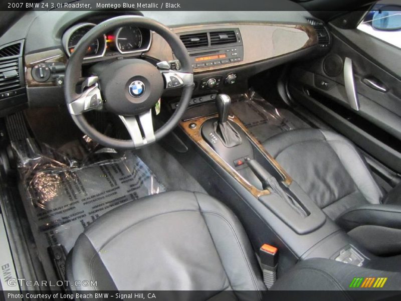 Montego Blue Metallic / Black 2007 BMW Z4 3.0i Roadster