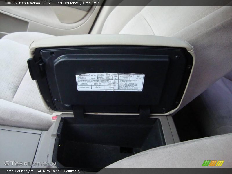 Red Opulence / Cafe Latte 2004 Nissan Maxima 3.5 SE