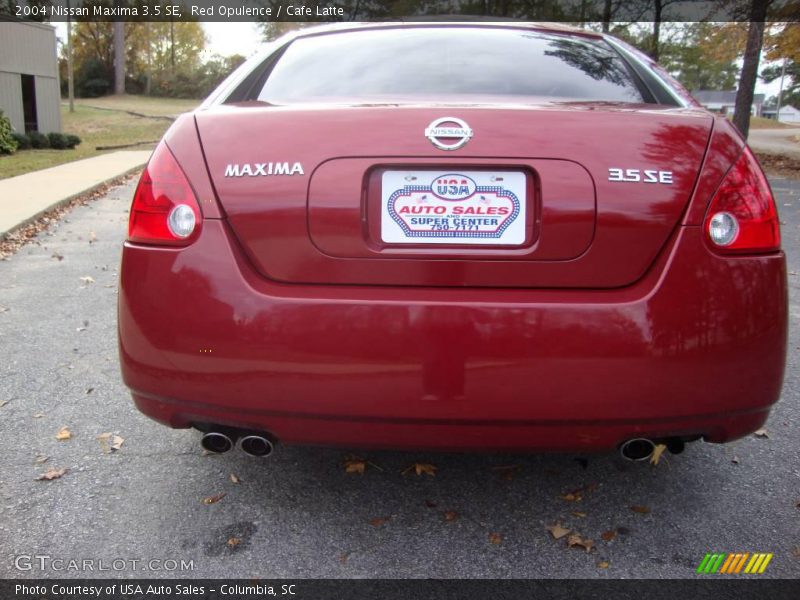 Red Opulence / Cafe Latte 2004 Nissan Maxima 3.5 SE