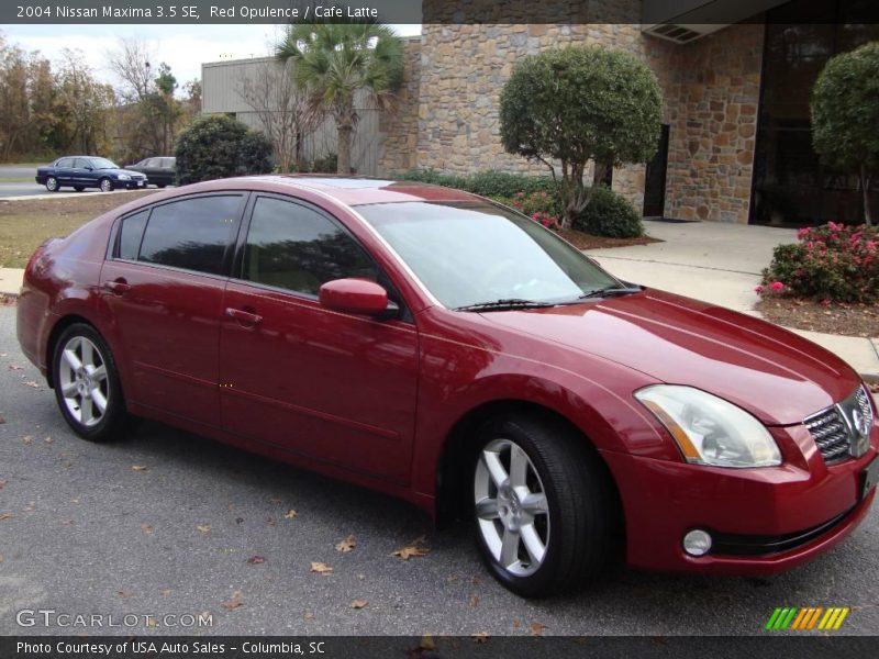Red Opulence / Cafe Latte 2004 Nissan Maxima 3.5 SE