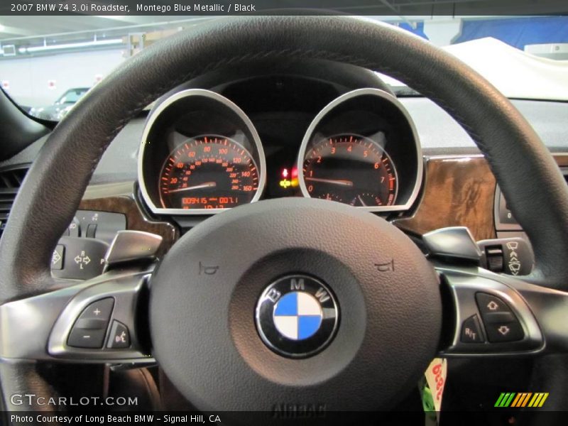 Montego Blue Metallic / Black 2007 BMW Z4 3.0i Roadster
