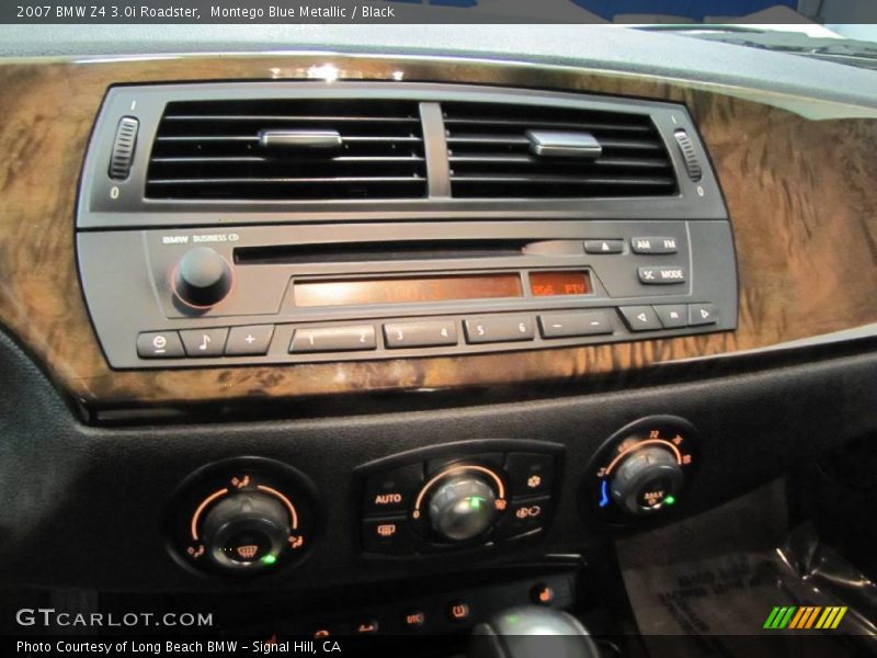 Montego Blue Metallic / Black 2007 BMW Z4 3.0i Roadster