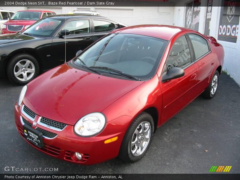 Blaze Red Pearlcoat / Dark Slate Gray 2004 Dodge Neon SXT
