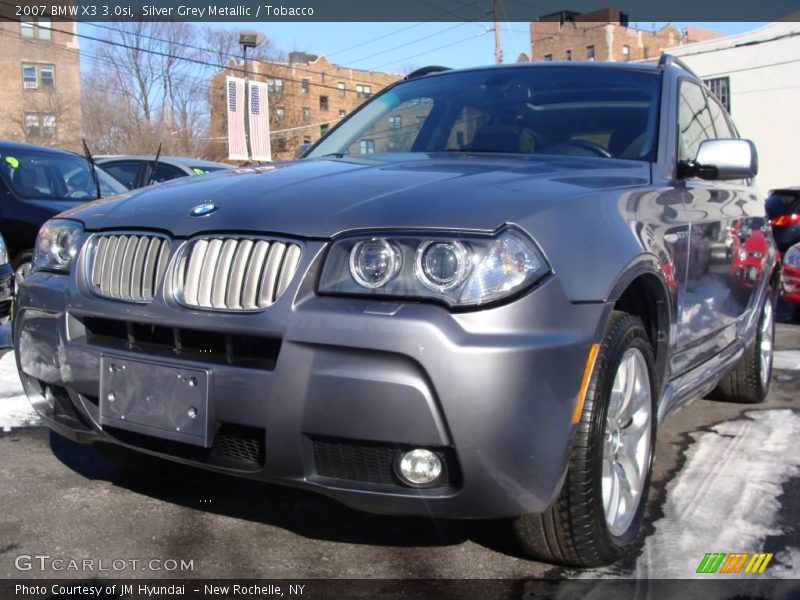 Silver Grey Metallic / Tobacco 2007 BMW X3 3.0si