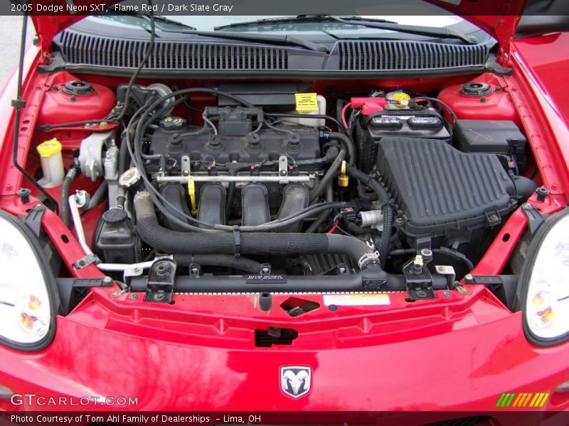 Flame Red / Dark Slate Gray 2005 Dodge Neon SXT