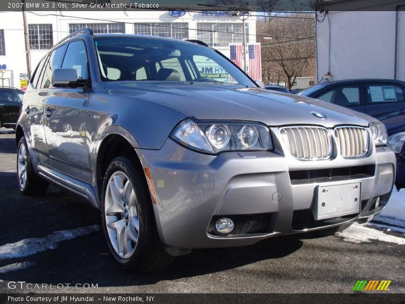 Silver Grey Metallic / Tobacco 2007 BMW X3 3.0si