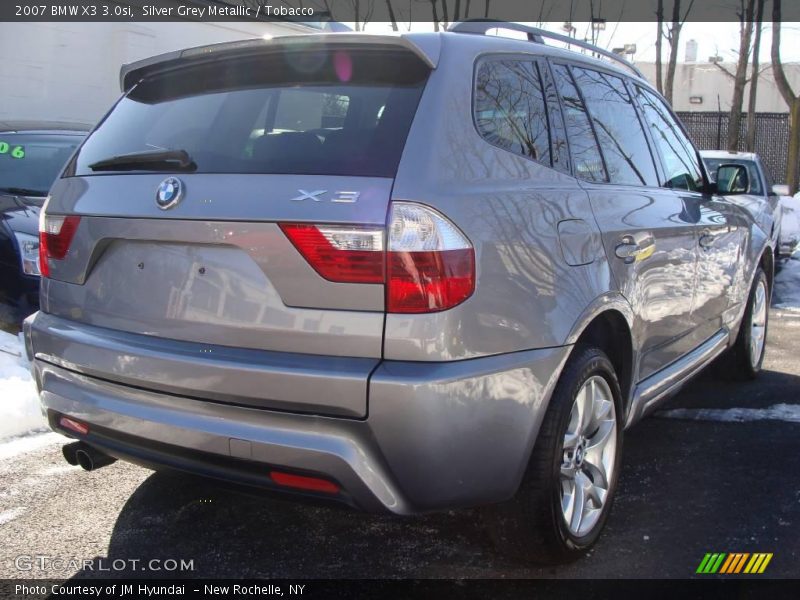 Silver Grey Metallic / Tobacco 2007 BMW X3 3.0si