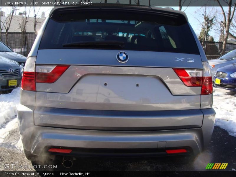 Silver Grey Metallic / Tobacco 2007 BMW X3 3.0si