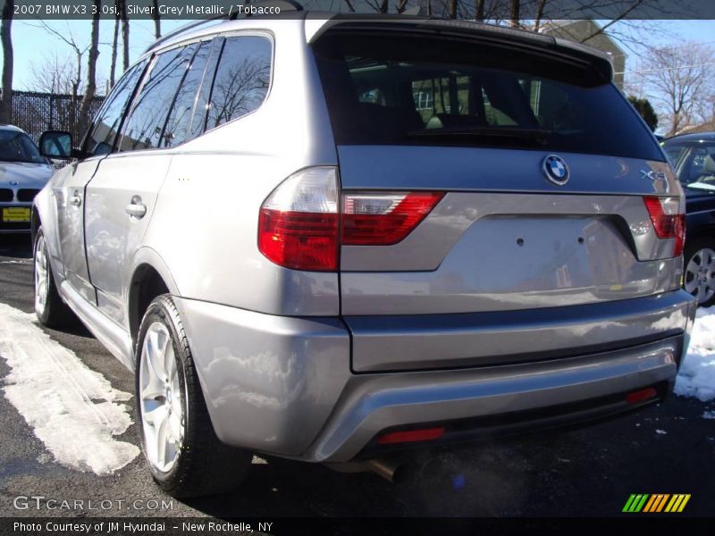 Silver Grey Metallic / Tobacco 2007 BMW X3 3.0si