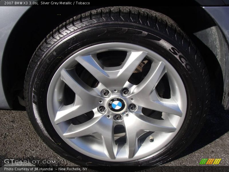 Silver Grey Metallic / Tobacco 2007 BMW X3 3.0si