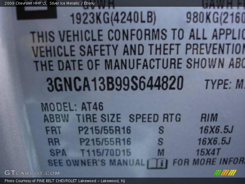 Silver Ice Metallic / Ebony 2009 Chevrolet HHR LS