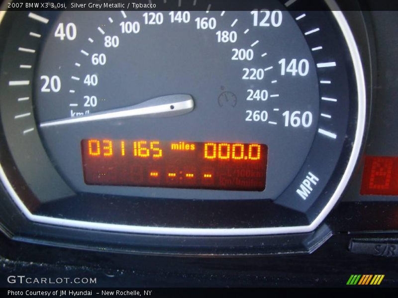 Silver Grey Metallic / Tobacco 2007 BMW X3 3.0si