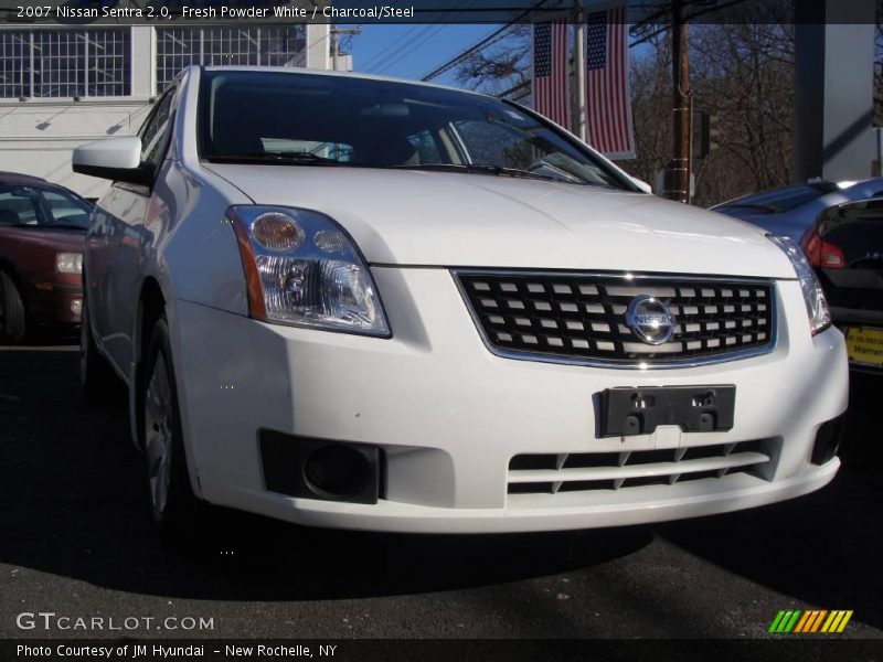 Fresh Powder White / Charcoal/Steel 2007 Nissan Sentra 2.0