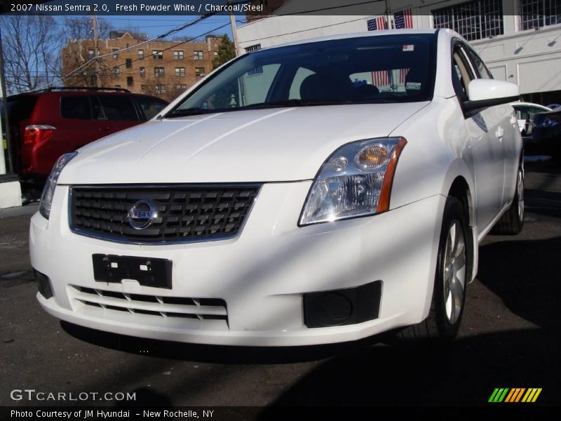 Fresh Powder White / Charcoal/Steel 2007 Nissan Sentra 2.0