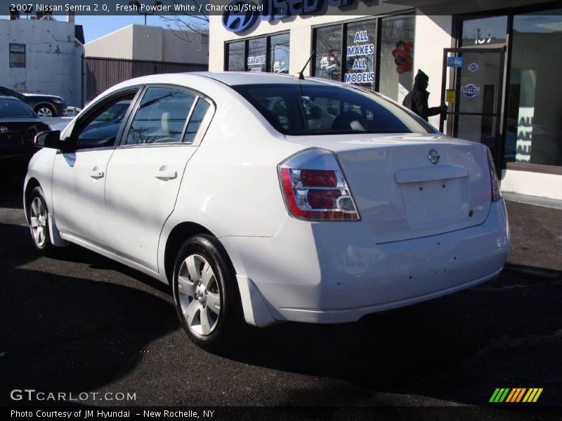 Fresh Powder White / Charcoal/Steel 2007 Nissan Sentra 2.0