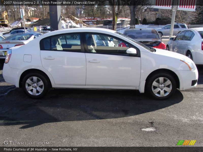 Fresh Powder White / Charcoal/Steel 2007 Nissan Sentra 2.0