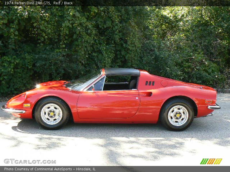 Red / Black 1974 Ferrari Dino 246 GTS