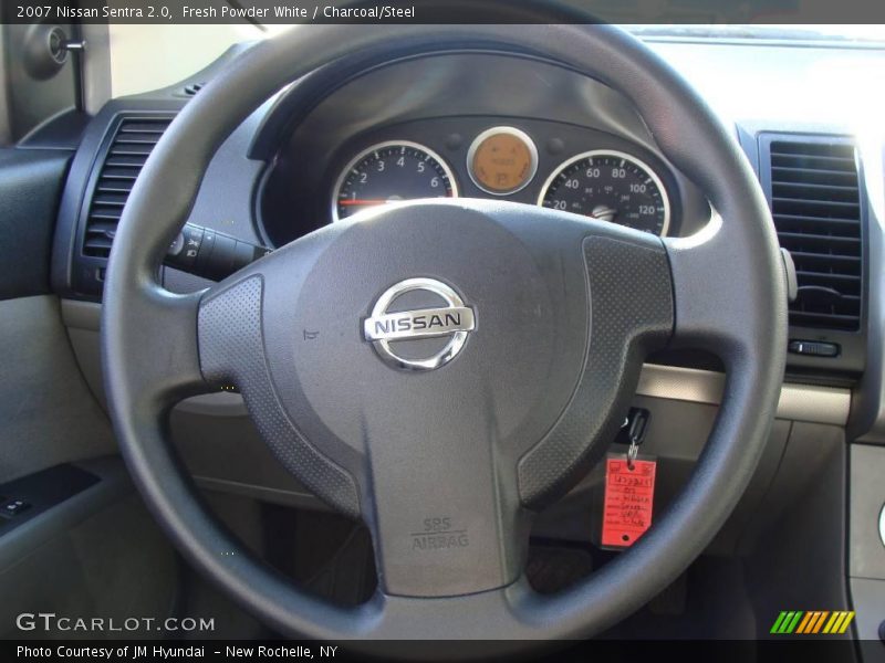 Fresh Powder White / Charcoal/Steel 2007 Nissan Sentra 2.0