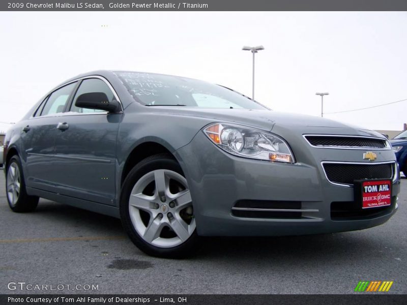 Golden Pewter Metallic / Titanium 2009 Chevrolet Malibu LS Sedan