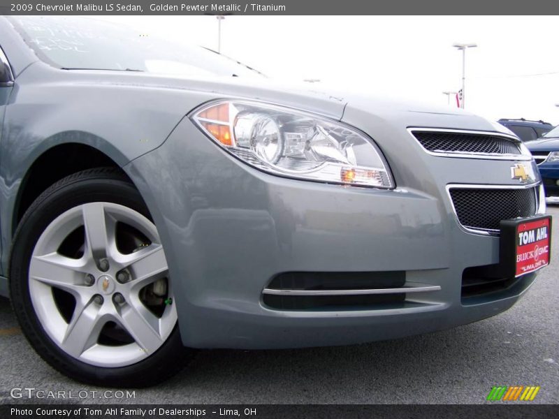 Golden Pewter Metallic / Titanium 2009 Chevrolet Malibu LS Sedan