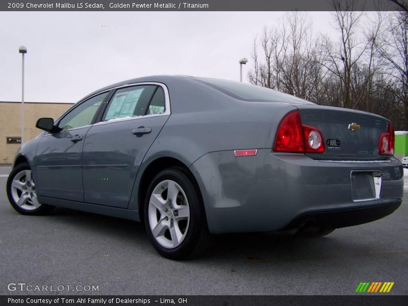 Golden Pewter Metallic / Titanium 2009 Chevrolet Malibu LS Sedan