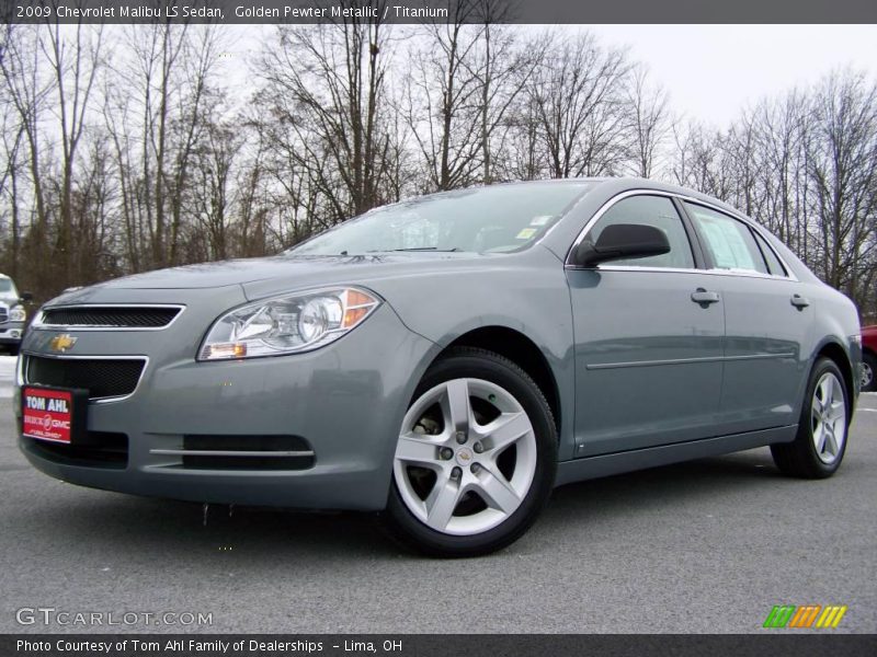 Golden Pewter Metallic / Titanium 2009 Chevrolet Malibu LS Sedan