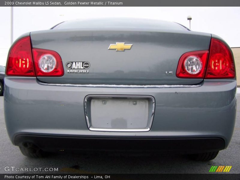 Golden Pewter Metallic / Titanium 2009 Chevrolet Malibu LS Sedan