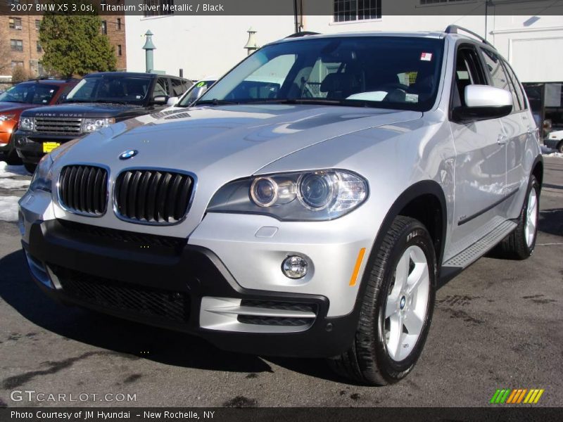 Titanium Silver Metallic / Black 2007 BMW X5 3.0si