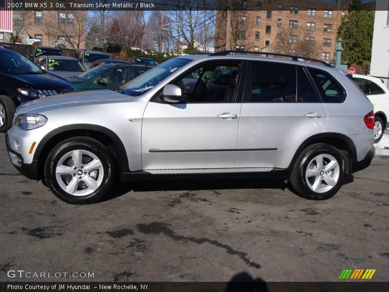 Titanium Silver Metallic / Black 2007 BMW X5 3.0si