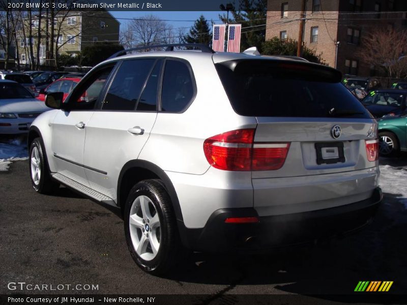 Titanium Silver Metallic / Black 2007 BMW X5 3.0si