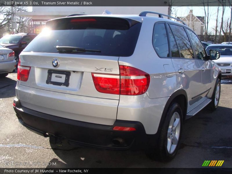 Titanium Silver Metallic / Black 2007 BMW X5 3.0si