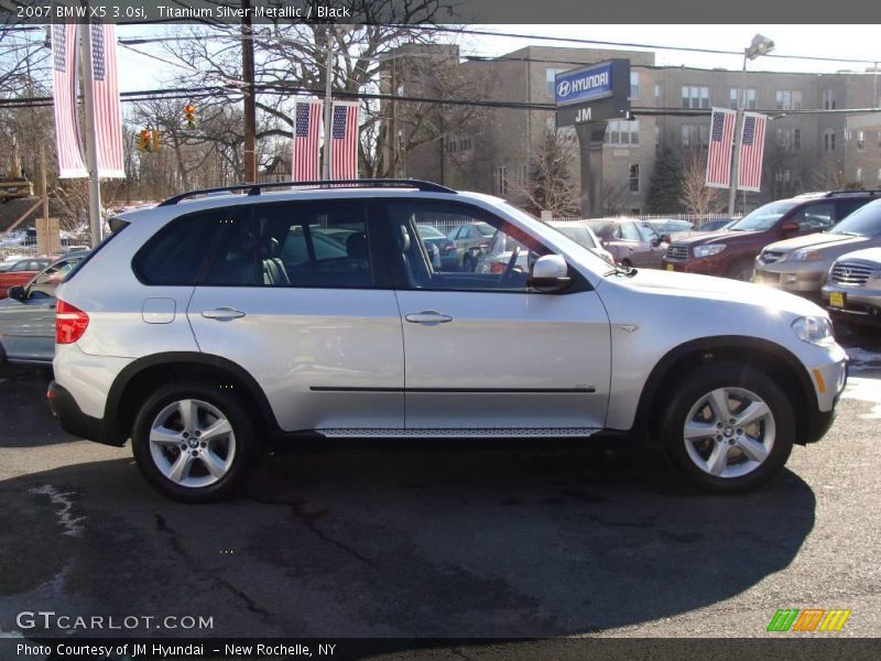 Titanium Silver Metallic / Black 2007 BMW X5 3.0si