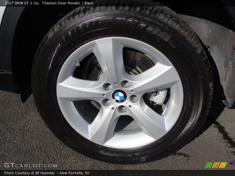 Titanium Silver Metallic / Black 2007 BMW X5 3.0si