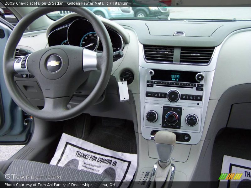 Golden Pewter Metallic / Titanium 2009 Chevrolet Malibu LS Sedan