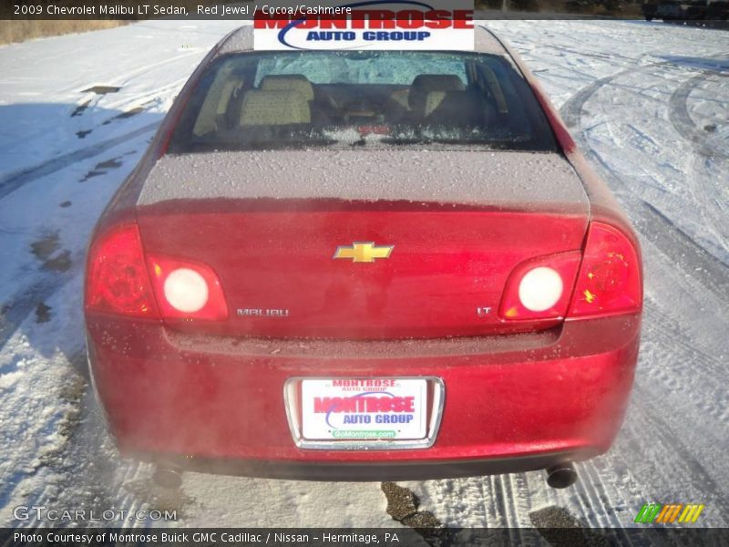 Red Jewel / Cocoa/Cashmere 2009 Chevrolet Malibu LT Sedan