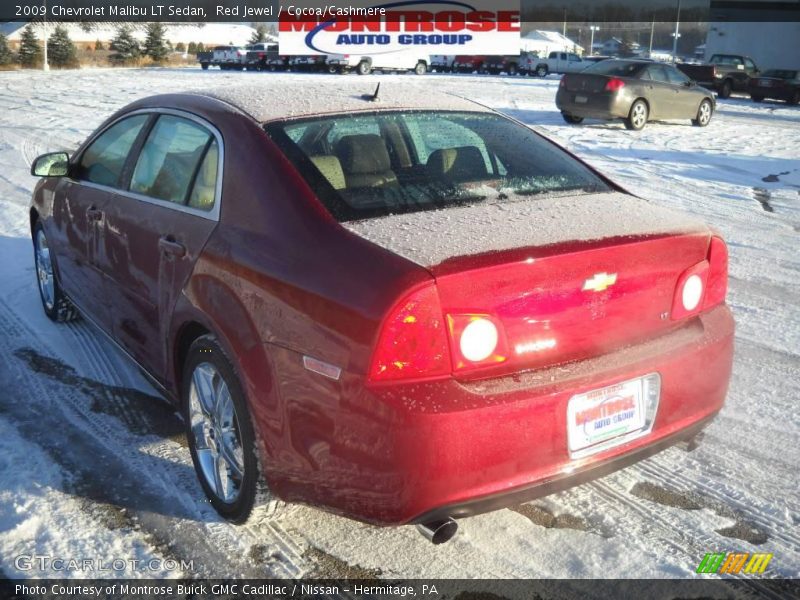 Red Jewel / Cocoa/Cashmere 2009 Chevrolet Malibu LT Sedan