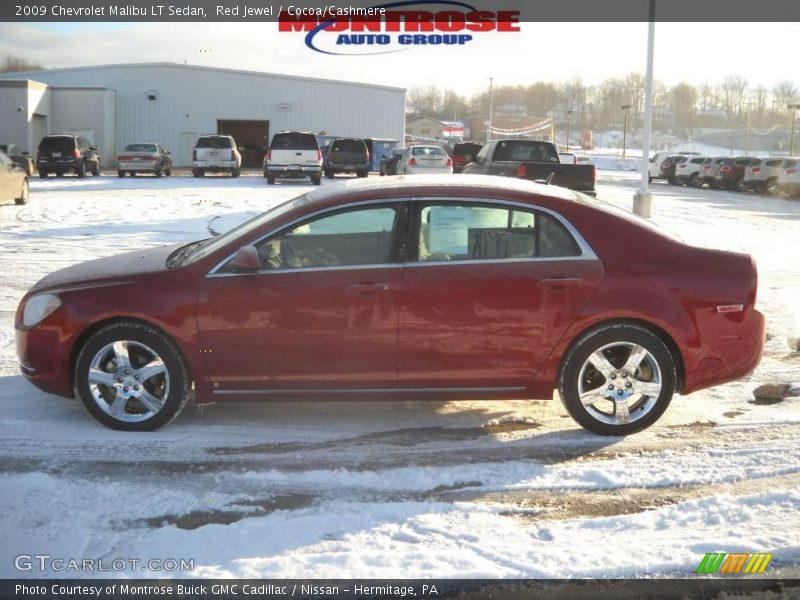 Red Jewel / Cocoa/Cashmere 2009 Chevrolet Malibu LT Sedan