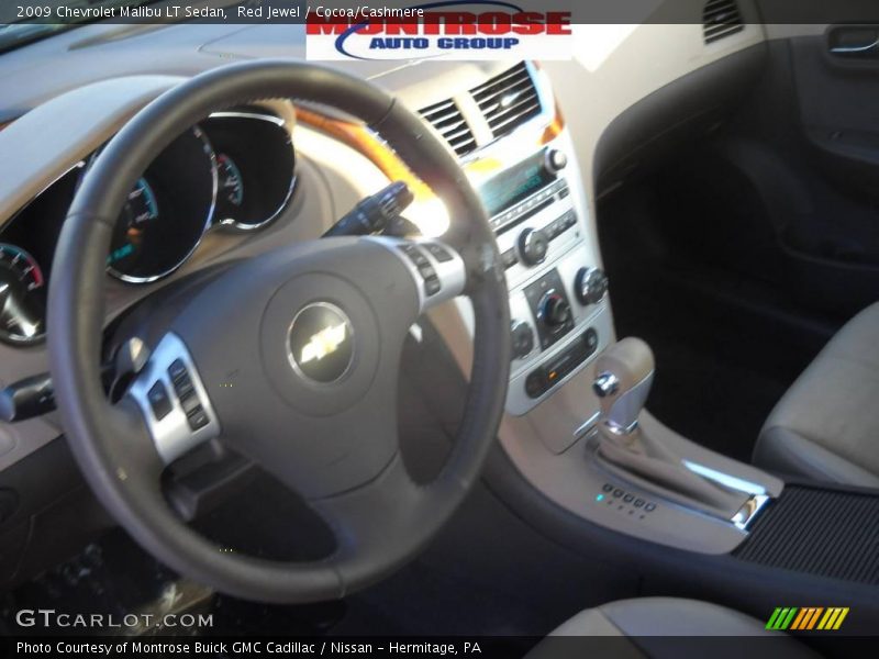 Red Jewel / Cocoa/Cashmere 2009 Chevrolet Malibu LT Sedan