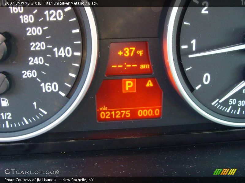 Titanium Silver Metallic / Black 2007 BMW X5 3.0si