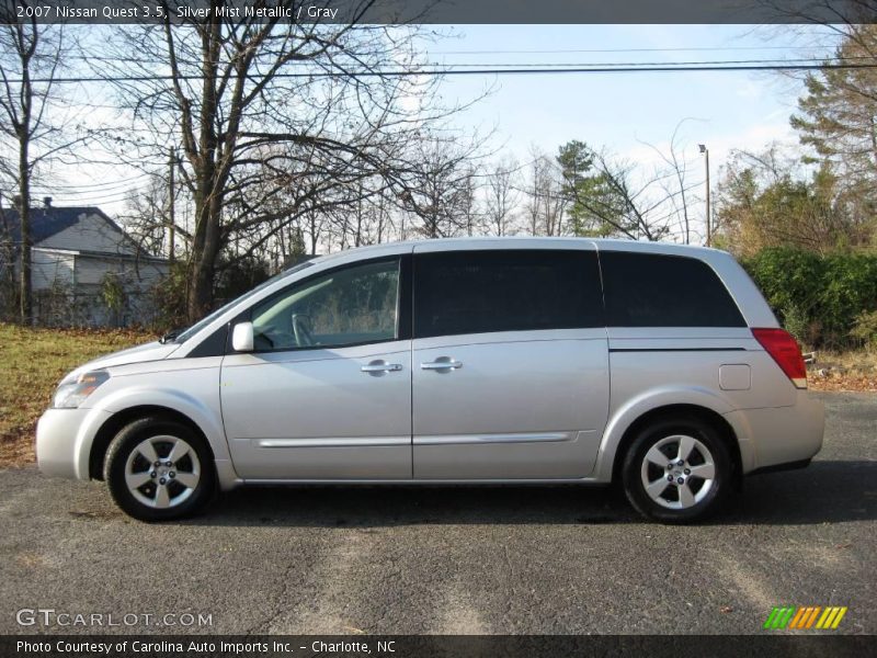 Silver Mist Metallic / Gray 2007 Nissan Quest 3.5
