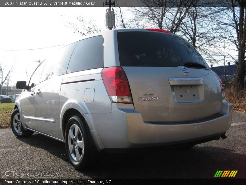 Silver Mist Metallic / Gray 2007 Nissan Quest 3.5