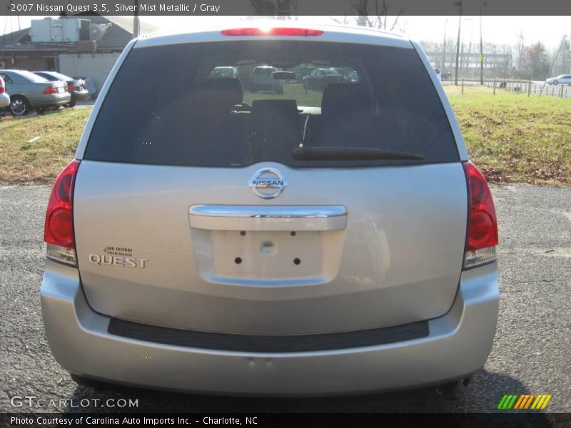 Silver Mist Metallic / Gray 2007 Nissan Quest 3.5