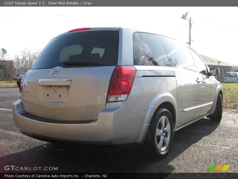 Silver Mist Metallic / Gray 2007 Nissan Quest 3.5