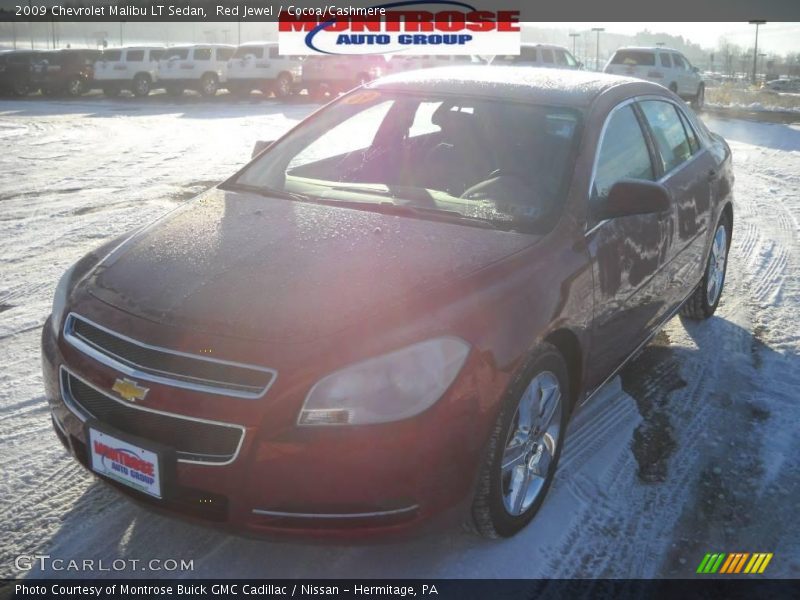 Red Jewel / Cocoa/Cashmere 2009 Chevrolet Malibu LT Sedan
