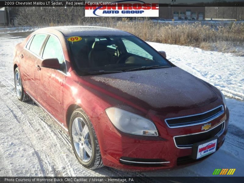 Red Jewel / Cocoa/Cashmere 2009 Chevrolet Malibu LT Sedan